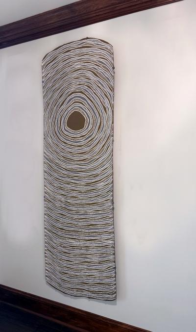 Gunybi Ganambarr Contemporary Aboriginal Art on Bark by Gunybi Ganambarr Provenance