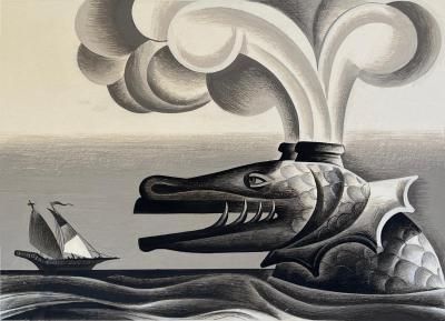 Gustaf Adolf Tenggren Arabian Nights Sea Monster The Thousand and One Nights 1940s