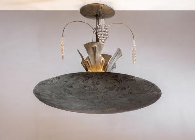 Gustaf str m engraved chandelier