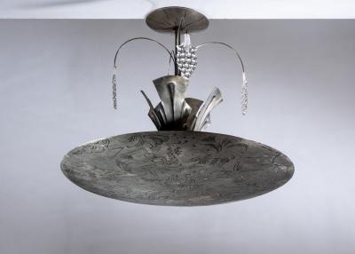 Gustaf str m engraved chandelier