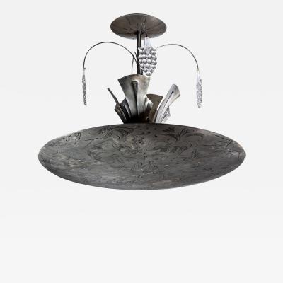 Gustaf str m engraved chandelier