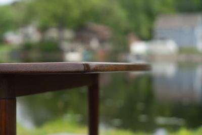 Gustav Bahus Unusual Rastad Relling for Gustav Model R3 Rosewood Dining Table with 2 Leaves