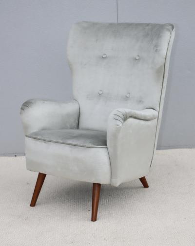 Gustav Bergmann Gustav Bergmann Modernist Lounge Chair In Velvet
