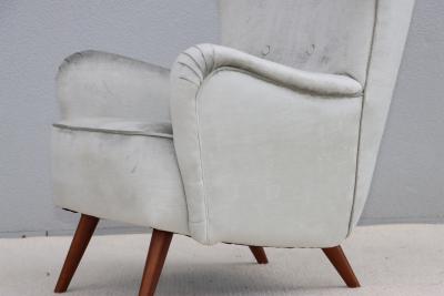 Gustav Bergmann Gustav Bergmann Modernist Lounge Chair In Velvet