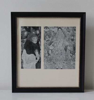 Gustav Klimt Fur Collar Offset Lithograph