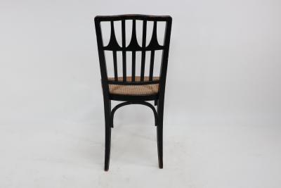 Gustav Siegel Gustav Siegel for J J Kohn Three Ebonised Bentwood Dining cafe Chairs