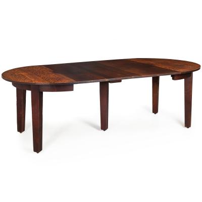 Gustav Stickley Arts Crafts Extending Oak Dining Table no 632 c 1910