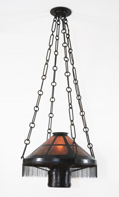 Gustav Stickley Rare Hanging Chandelier Model no 291