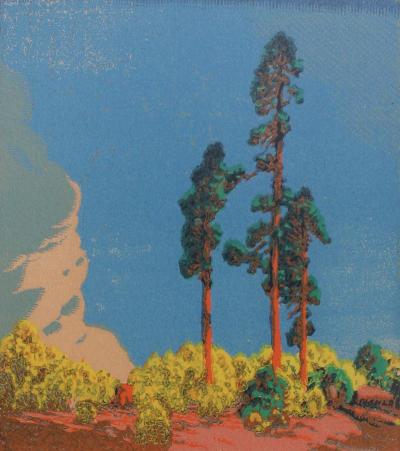 Gustave Baumann Three Pines