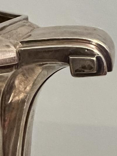 Gustave Keller FRENCH ART DECO SILVER VASES DESIGNED BY GUSTAVE KELLER