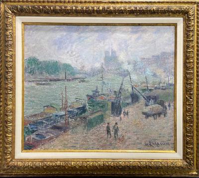 Gustave Loiseau Le port Henri IV Paris