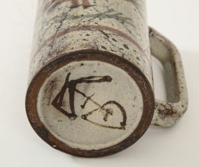 Gustave Raynaud Decorative Vintage Ceramic Jug by Gustave Raynaud circa 1960