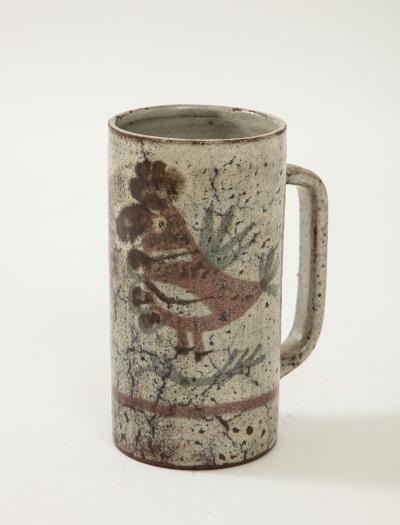 Gustave Raynaud Decorative Vintage Ceramic Jug by Gustave Raynaud circa 1960