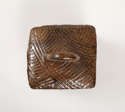 Gustave Tiffoche Gustave Tiffoche Hand Built Ceramic Box La Bourne France 1960 signed