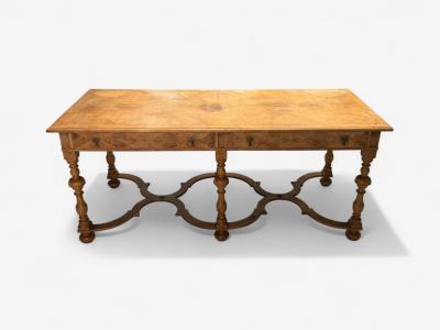 Gustavian Bleached Wood Barley Twist Table Europe 18th 19th c 