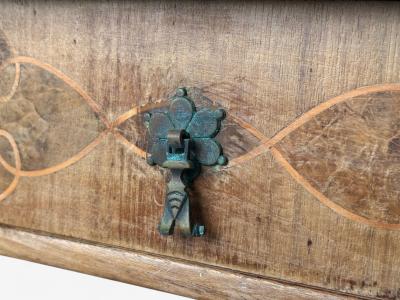 Gustavian Bleached Wood Barley Twist Table Europe 18th 19th c 