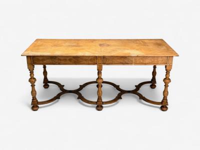 Gustavian Bleached Wood Barley Twist Table Europe 18th 19th c 