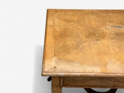 Gustavian Bleached Wood Barley Twist Table Europe 18th 19th c 