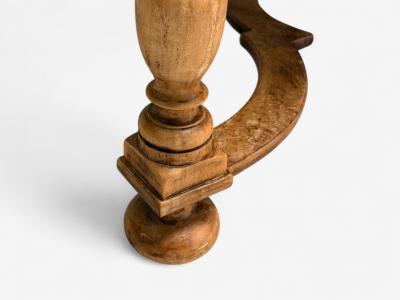 Gustavian Bleached Wood Barley Twist Table Europe 18th 19th c 