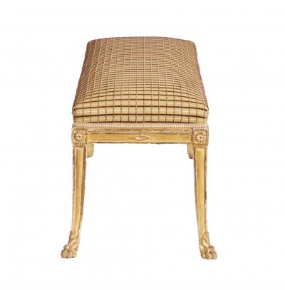 Gustavian Giltwood Window Bench