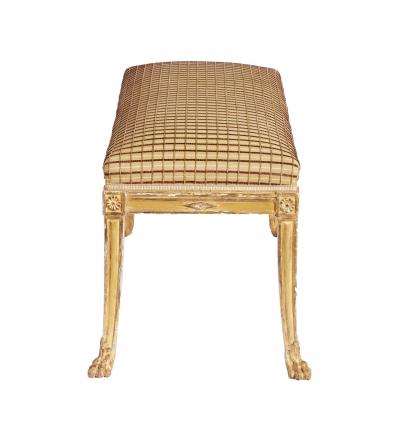 Gustavian Giltwood Window Bench