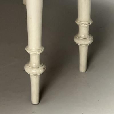 Gustavian Large Swedish Dining Table Gray Paint Distressed Sweden 1970s