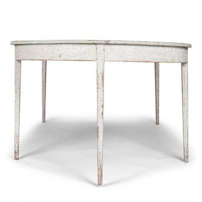 Gustavian Painted Dining Table Circa 1810