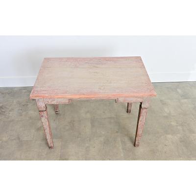 Gustavian Period 18th Century Swedish Painted Center Table