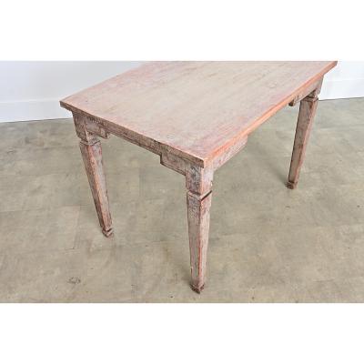 Gustavian Period 18th Century Swedish Painted Center Table