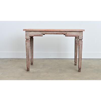 Gustavian Period 18th Century Swedish Painted Center Table