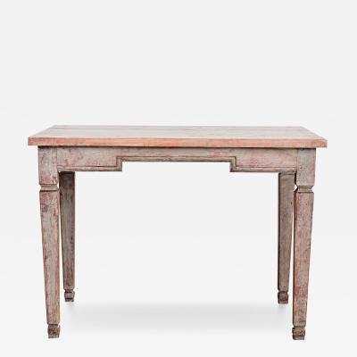 Gustavian Period 18th Century Swedish Painted Center Table