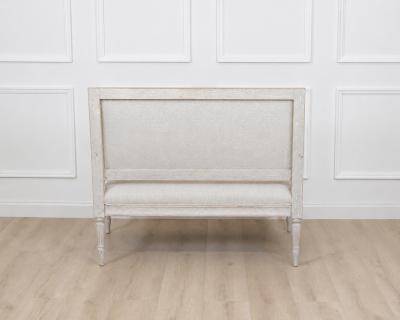 Gustavian Style Settee in Linen circa 1900
