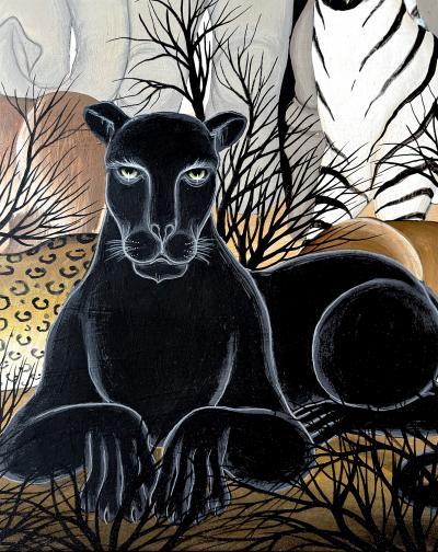Gustavo Novoa Leopard Panther Lion Elephant Zebra Rhino Peaceable Kingdom