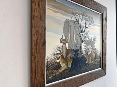 Gustavo Novoa Leopard Panther Lion Elephant Zebra Rhino Peaceable Kingdom
