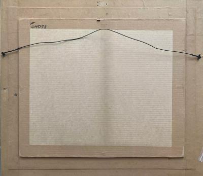 Gustavo Novoa Two Leopards in Reflection Pool in a Fantasy Tropical Garden Naive