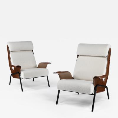 Gustavo Pulitzer Finali Rare pair of Alba chairs