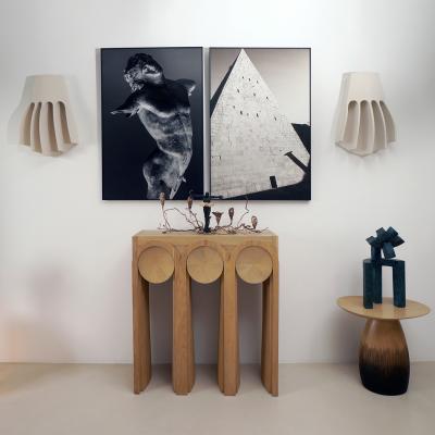 Guy Bareff PAIR OF GRIFFE Ceramic wall lights by Guy Bareff