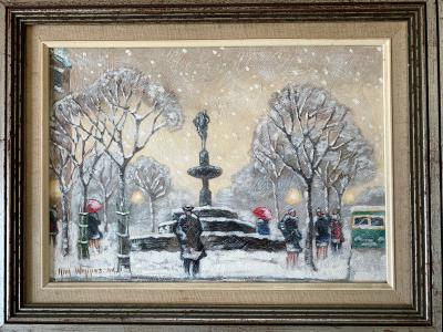 Guy Carleton Wiggins Impressionism Oil on Board Guy C Wiggins