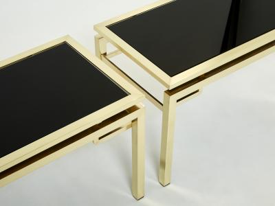 Guy LeFevre French Brass end tables Guy Lefevre for Maison Jansen 1970s