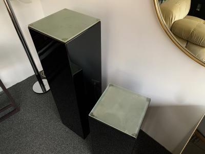 Guy LeFevre Pair of Lacquered Column Lamp by Guy Lefevre France 1970s