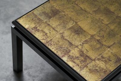 Guy LeFevre Pair of Side Tables in Verre glomis Guy Lefevre for Maison Jansen