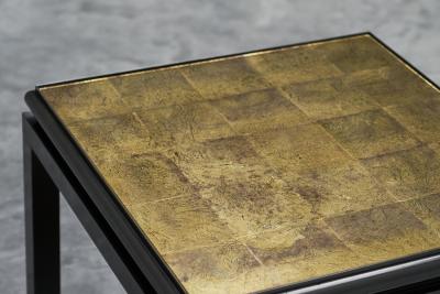 Guy LeFevre Pair of Side Tables in Verre glomis Guy Lefevre for Maison Jansen