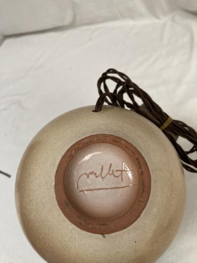 Guy Rey Millet 1970s Studio pottery ceramic lamp by Millet Vallauris