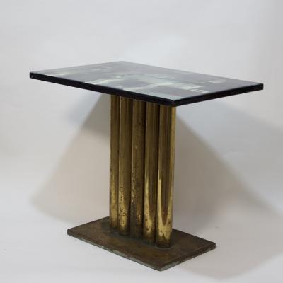 H Edward Winter Abstract Enamel Cocktaile Table by Edward Winter