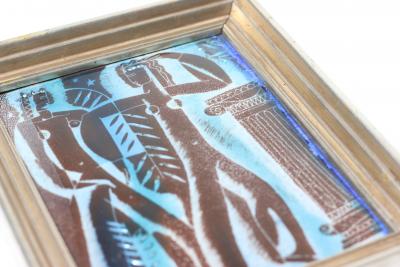 H Edward Winter Edward Winter Enamel of Two Stylized Woman 1934 United States