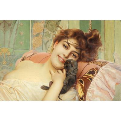 H Gu rault French 19th 20th Century The Little Prince Oil on Canvas