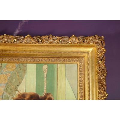 H Gu rault French 19th 20th Century The Little Prince Oil on Canvas