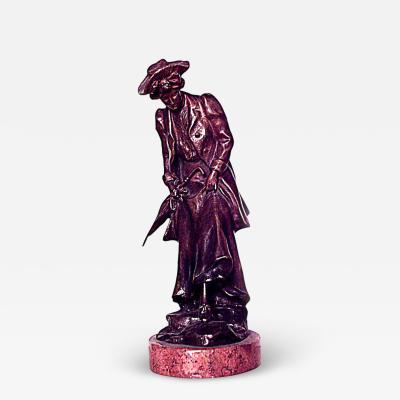 H Muller Bronze Woman with Umbrella