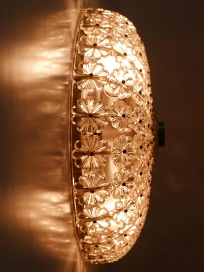 H Richter Modern Glass Flower Flush Mount or Sconce by H Richter 1950s