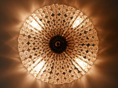 H Richter Modern Glass Flower Flush Mount or Sconce by H Richter 1950s